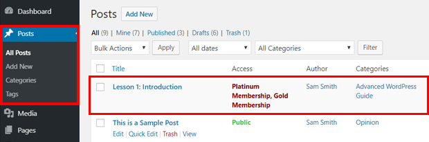 Members-only Content in WordPress