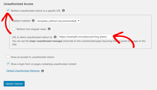 Redirect unauthorized users to Pricing Page