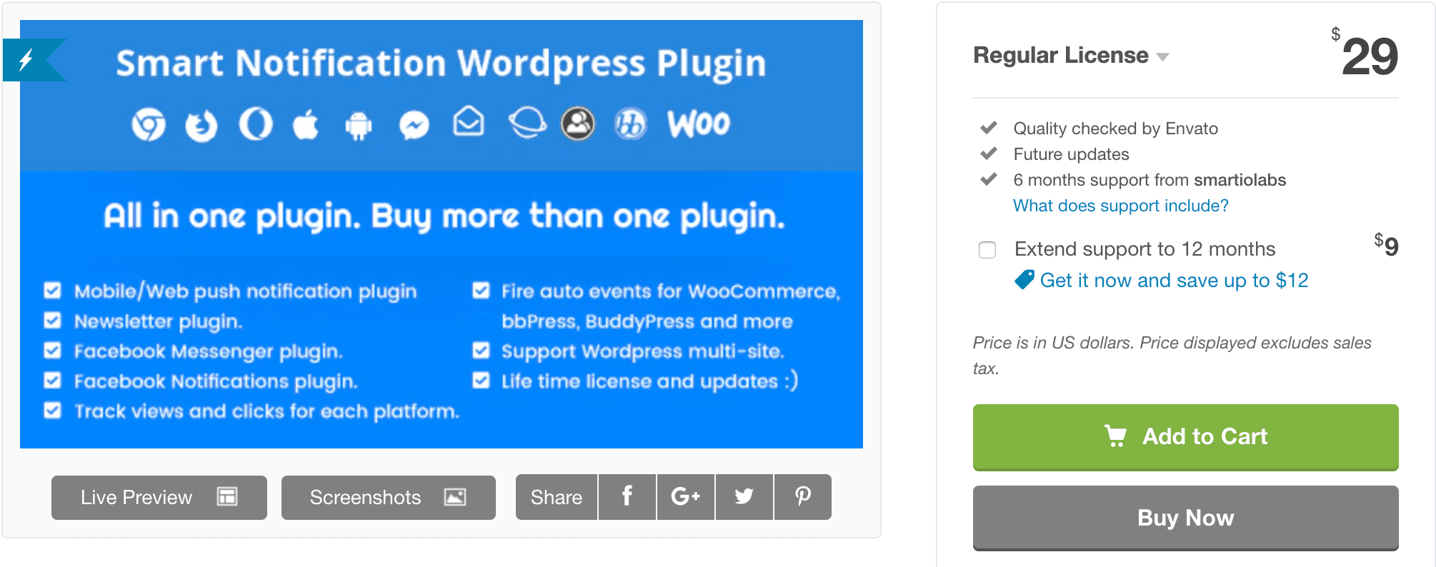 The Smart Notification WordPress Plugin.